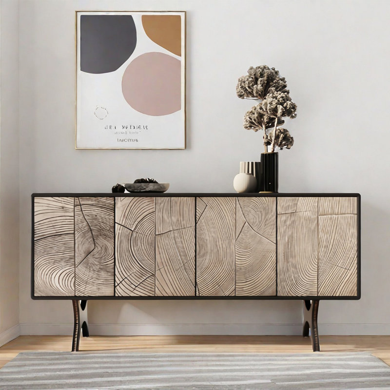 Retro Light Luxury Sideboard Cabinet