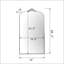 Miroir de plancher arqué rétro pour plusieurs pièces et styles
