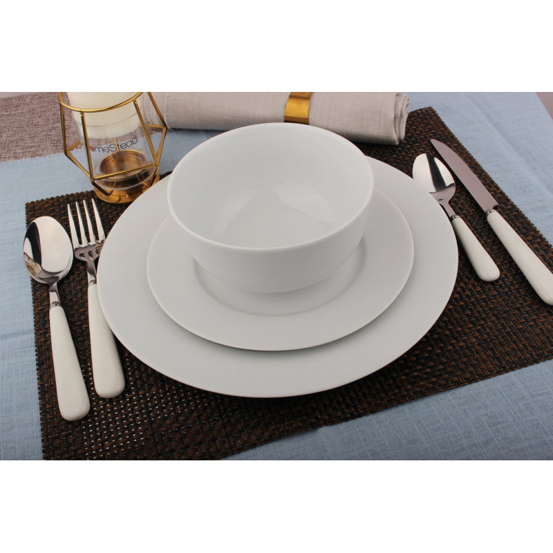 Mensura Piece Porcelain China Dinnerware Set - Service for 4