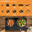 Abode AINDH2003 Portable Double Induction Hob, Digital Dual Control 2.8kW - Black