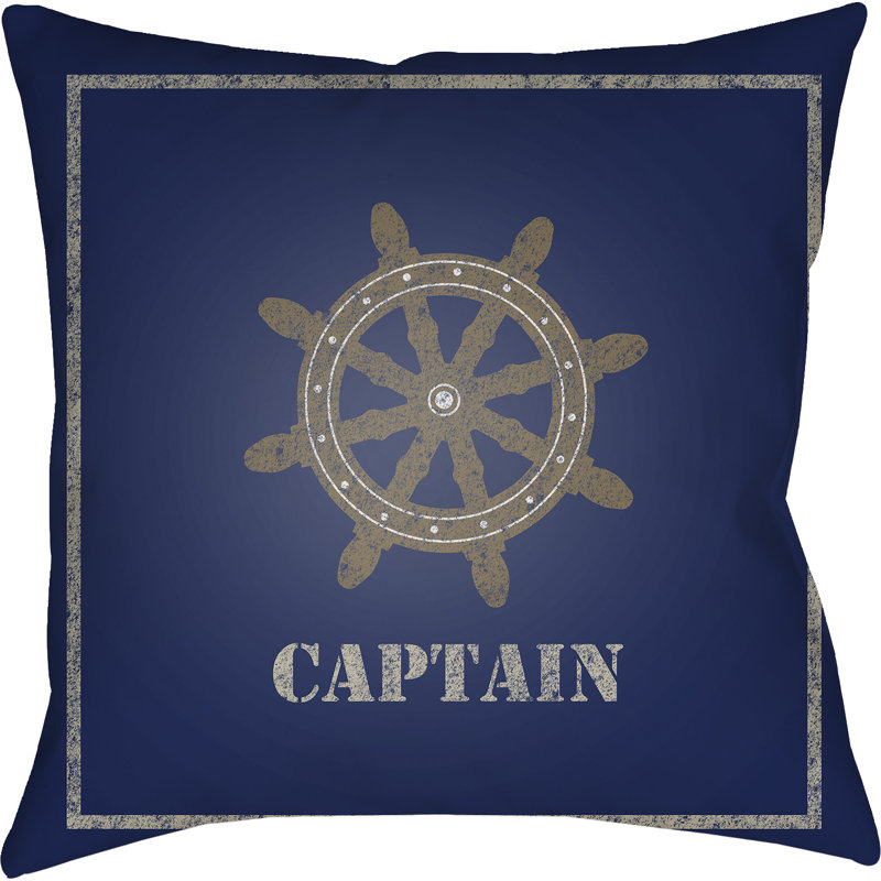  Indoor/Outdoor Throw Pillow, Blue, 20" H x 20" W x 1" D