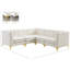 Enson Velvet L-Shaped Sectional Reversible-396658952