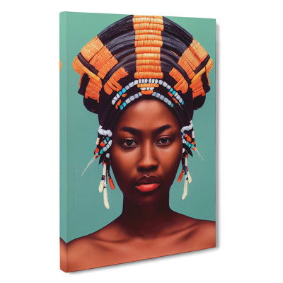 Portrait Of A Royal Woman No.3 - Wrapped Canvas