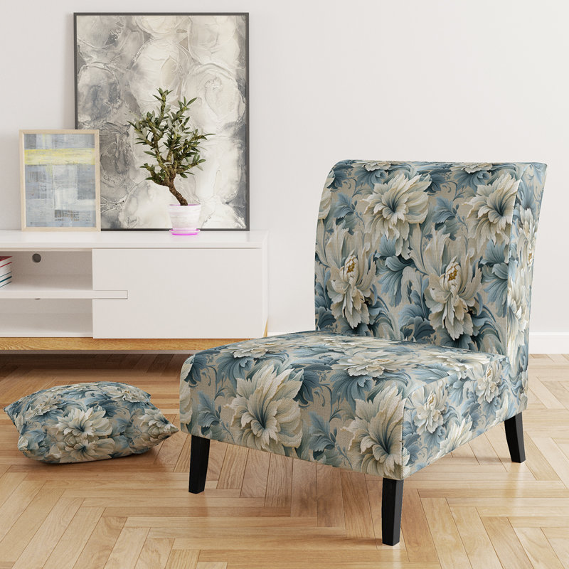 Fauteuil de chambre Petal Symphony Blue Damask Harmony I