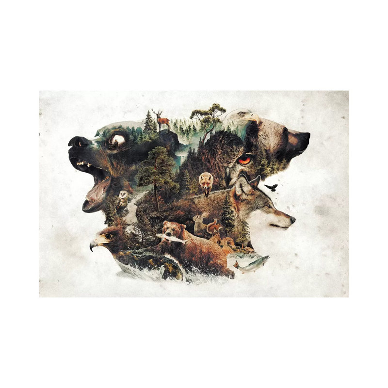Predators And Prey by Barrett Biggers - Wrapped Canvas Print, 20.32 cm H x 30.48 cm W