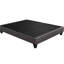 Base de lit plateforme très grand lit, revêtement contemporain gris foncé, tête de lit, assemblage facile pour la structure de la chambre à coucher, revêtement intérieur, avec-205199251
