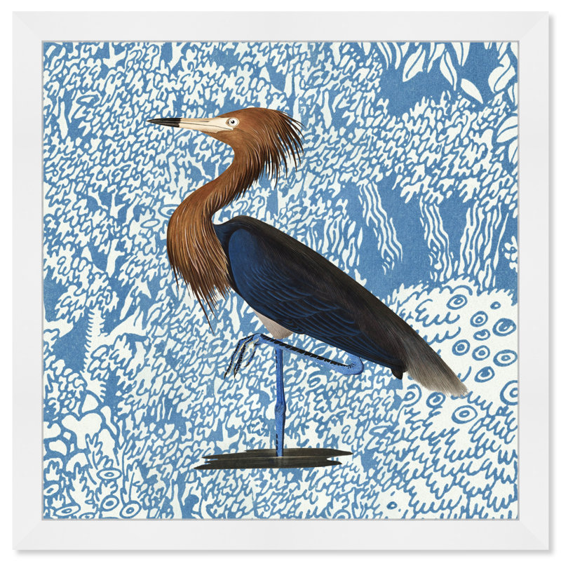 «Bird Pose», reproduction d'art mural, Blanc, H 14 po x l 14 po x P 0,5 po