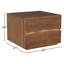 Beau 22'' W Solid Wood Nightstand