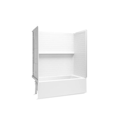 Forum Traverse 60" X 30" Vikrell Bath/Shower, Left Drain