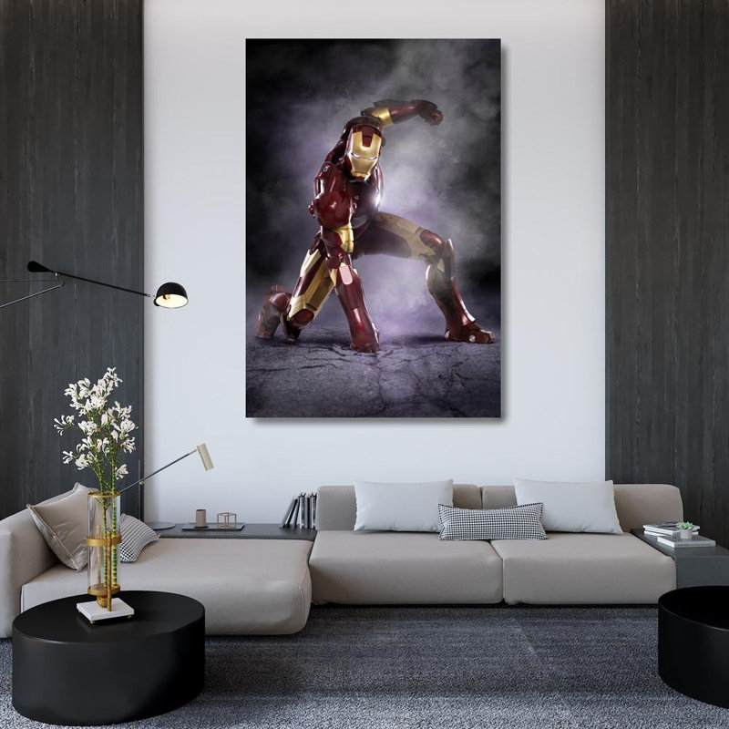 Iron Man, H 48 po x l 32 po