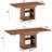 59''-71'' Expandable Dining Table, Rectangular Kitchen Dining Table With Two Open Shelves, Accommodating 4-8 People-1366269669