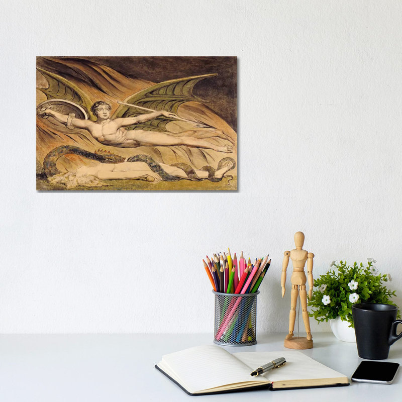 Satan Exulting Over Eve - Wrapped Canvas Painting, 20.32 cm H x 30.48 cm W