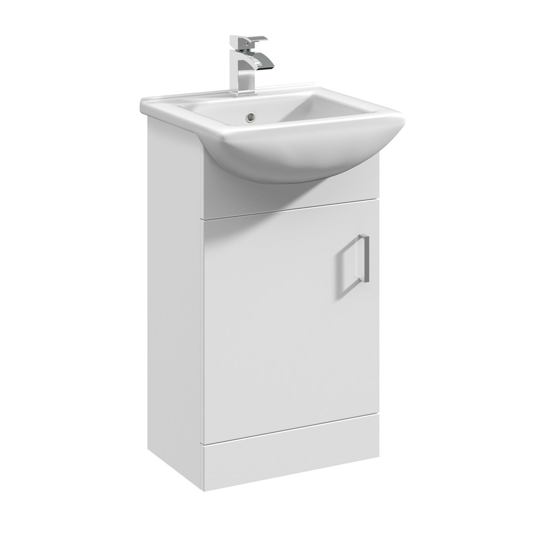 Mayford 458mm Single Bathroom Vanity with Integrated Vitreous China Basin