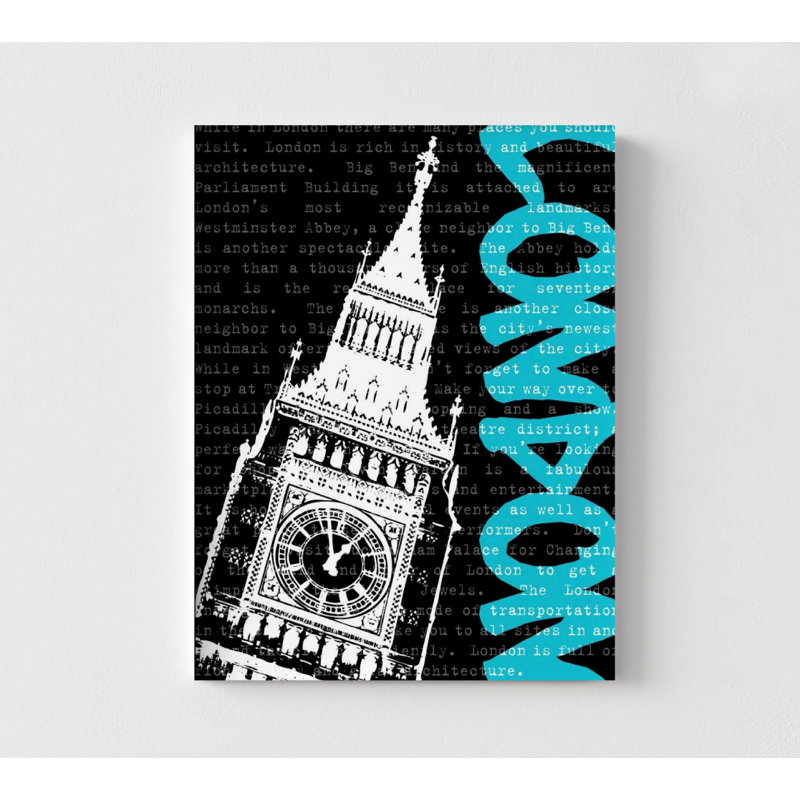 «Travel Graffiti II» par N Harbick, idée de remodelage de chambre à coucher pour graffiti urbain, impression de cadeau de fan de Londres, œuvre d'art encadrée de grande ville