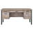 Weathered Oak 4-Drawer Office Desk
