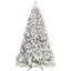 Arbre de Noël floqué avec 350 lumières UL et 35 pommes de pin naturelles-195781486