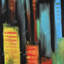 «Abstract Tall Buildings», impression encadrée moderne