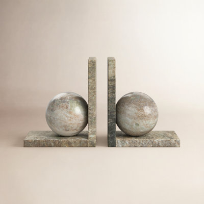 Modern & Contemporary Marble Non-Skid Bookends