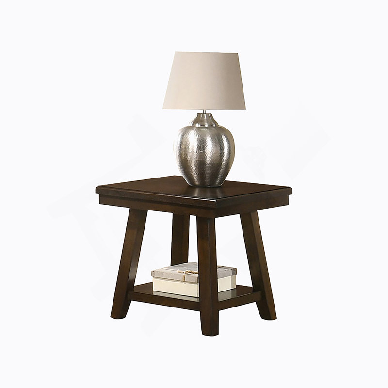 Rectangular End Table In Dark Espresso