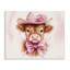 Jolie toile de vache rose, design par Shawna Stewart