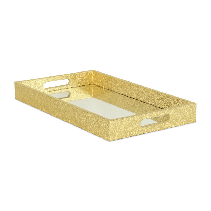 Aimable Tray, Gold, 1.75" x 10.25" x 8"