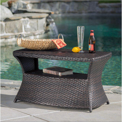 Table d'appoint d'extérieur avec trou pour parasol Berkeley