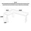 Bureau en bois massif en forme de L Modern Minimalist-416356401