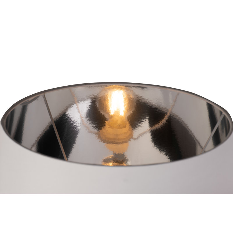 Edie 57Cm  Modern Classic Table Lamp, White Chrome