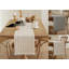 Chemin de table géométrique tissé à losanges moderne avec frange l 14 po x L 72 po-852219797