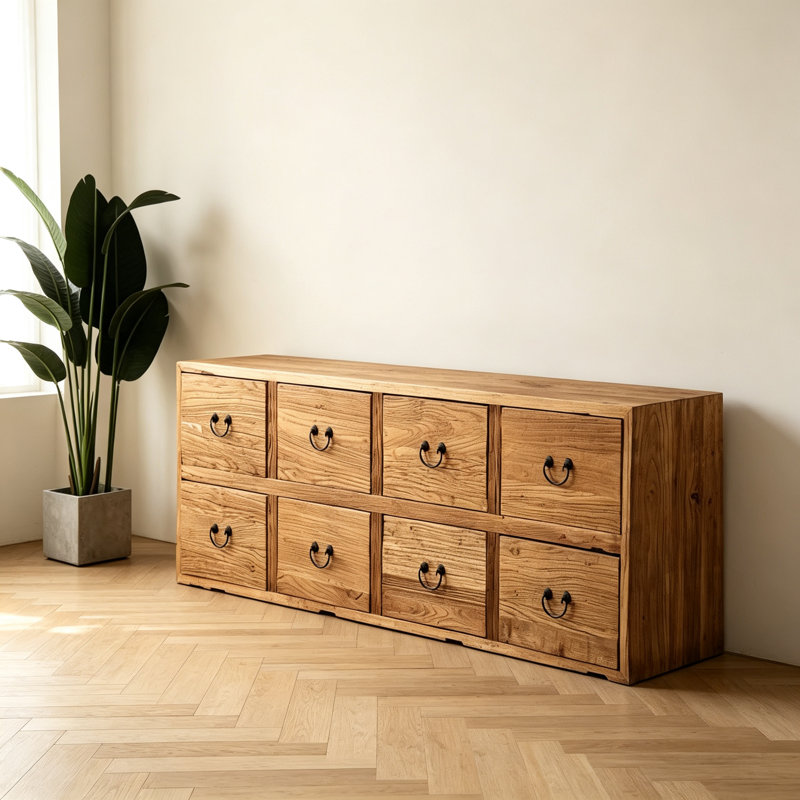 Buffet en bois massif rétro orme