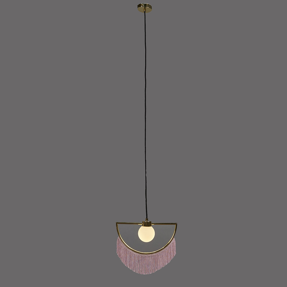 1 - Light Polished Brass Unique/Statement Pendant