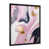 Impression noire sur toile encadrée
