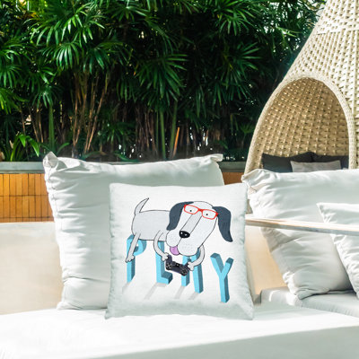 Housse et insert de coussin décoratif en polyester pour intérieur / extérieur Carla Daly