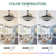 Brynnly 42" Retractable DC Motor Ceiling Fan with LED Lights, Remote 3-Color 6-Speed