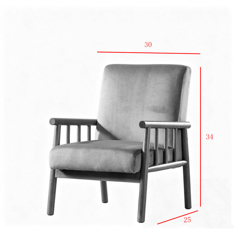 Fauteuil moderne avec pieds robustes, Chameau clair