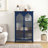 Metal Display Cabinet With Glass Doors