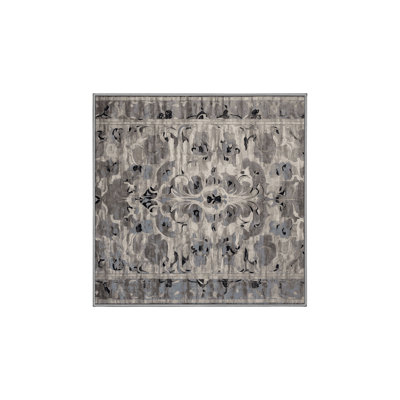 Tapis gris lavable à la machine