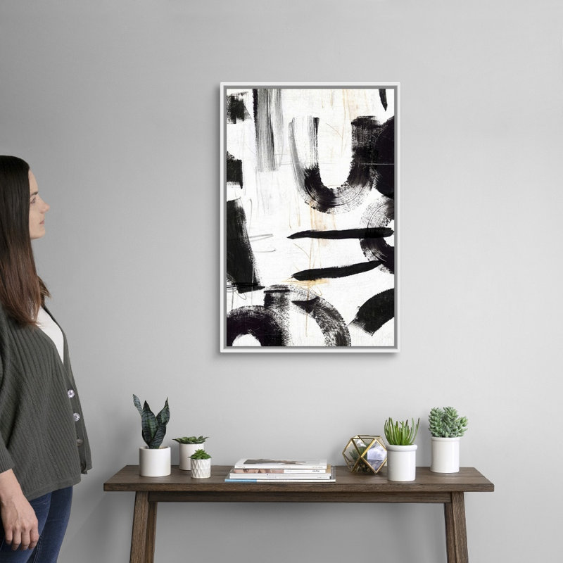 Concept II par PI Studio - reproduction d'art sur toile, H 32 po x l 22 po x P 1,75 po, Cadre blanc