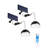 3cct Solar Pendant Light, Dimmable, Dusk To Dawn, Remote Control, Ip65 Waterproof