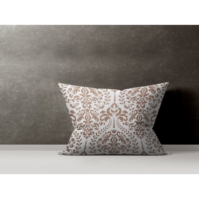  Housse et insert de coussin rectangulaire en coton Adeline, Taupe