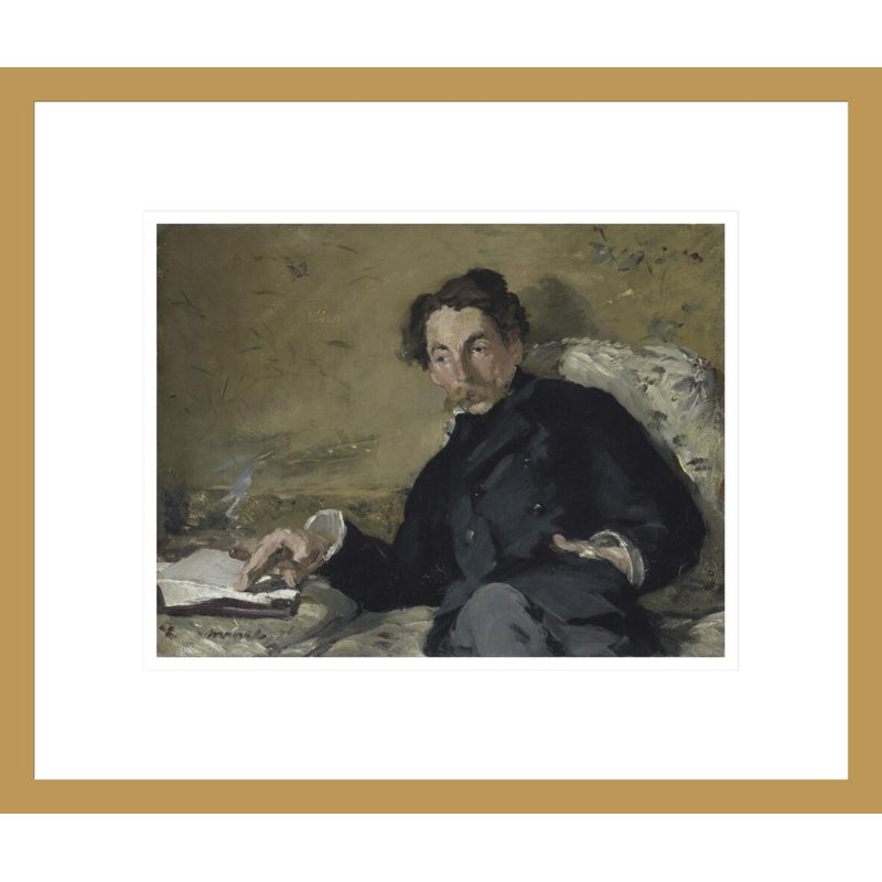 «Stephane Mallarmé» par Édouard Manet, impression giclée sur cadre, H 13,75 po x l 16,23 po