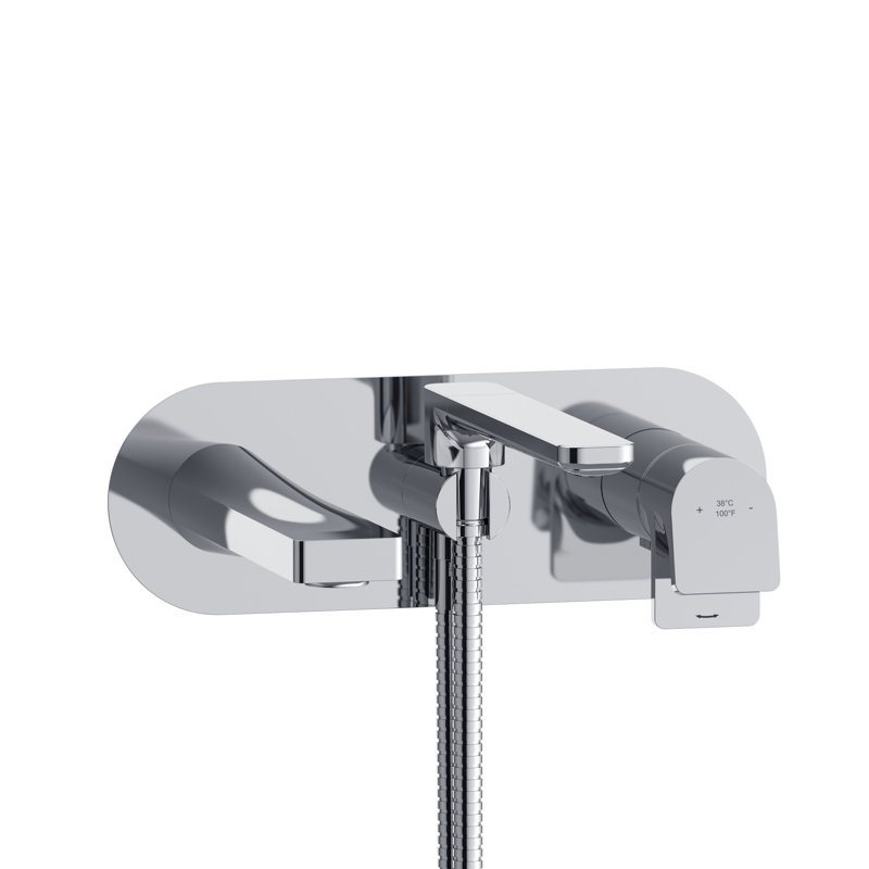 Robinet de baignoire mural Ode, Chrome