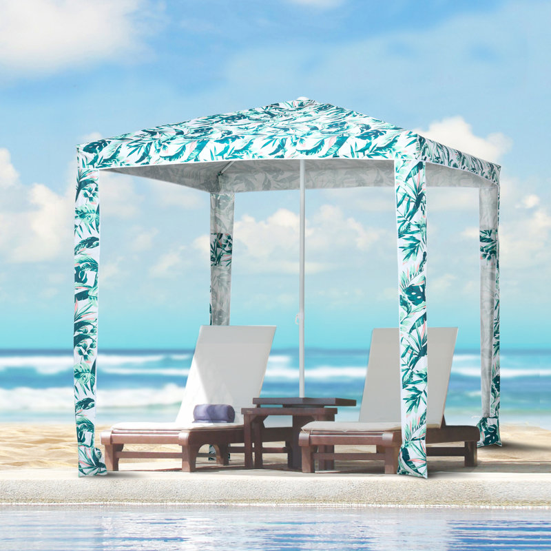 Parasol de plage Uv50 + - Installation rapide, vent stable, sacs de sable, sac de transport, auvent de noix de coco pour auvent avec parasol, sortie en famille