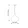 Tessier 1 - Light LED Teardrop Pendant