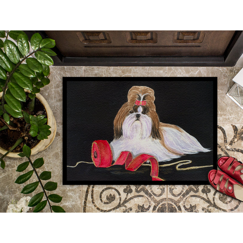 Paillasson d’intérieur antidérapant Wendling Shih Tzu, Rectangle 2 pi x 3 pi