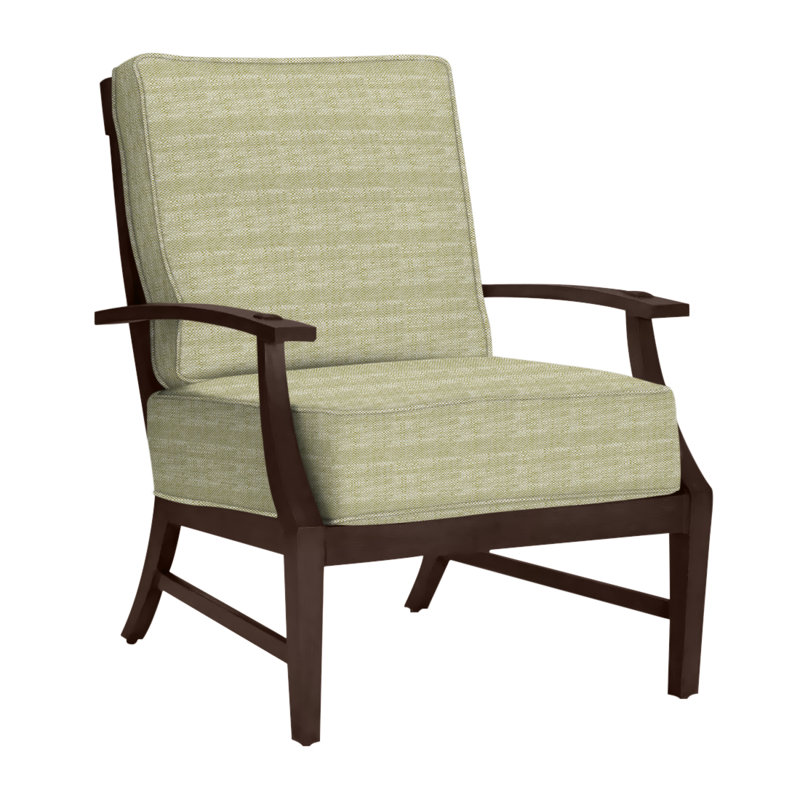 Méridienne Croquet, Welt, Acajou, Sunbrella® argent Verona