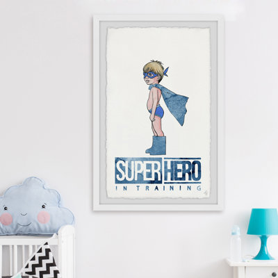 Yandel 'Little Superhero in Training' Framed Print