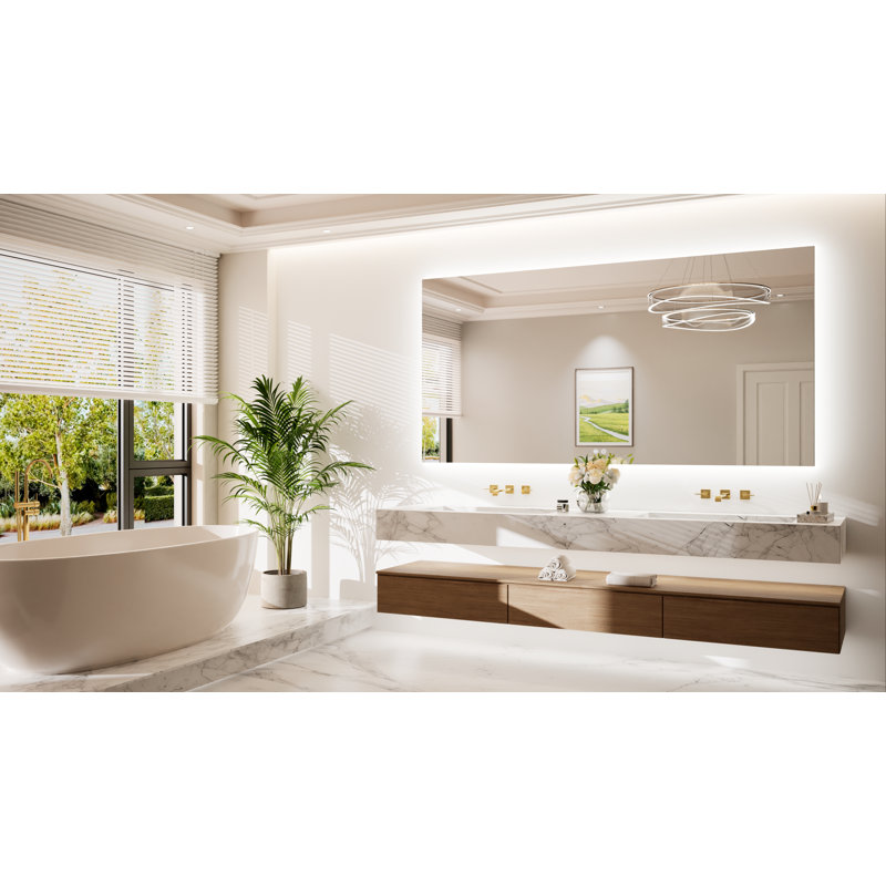 Armadale Backlit LED Anti-Fog Bathroom Mirror, 36" x 72"