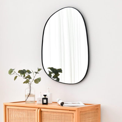 Miroir mural 17,5 "* 22,5", noir