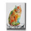  «Watercolor Cat On Table F» par Jean Plout, art mural sur toile, 12 po x 16 po